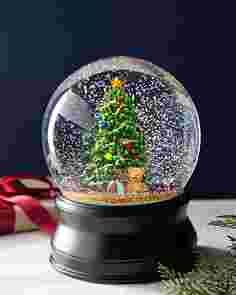 Oft Christmas Tree Musical Snow Globe by Balsam Hill SSC 10