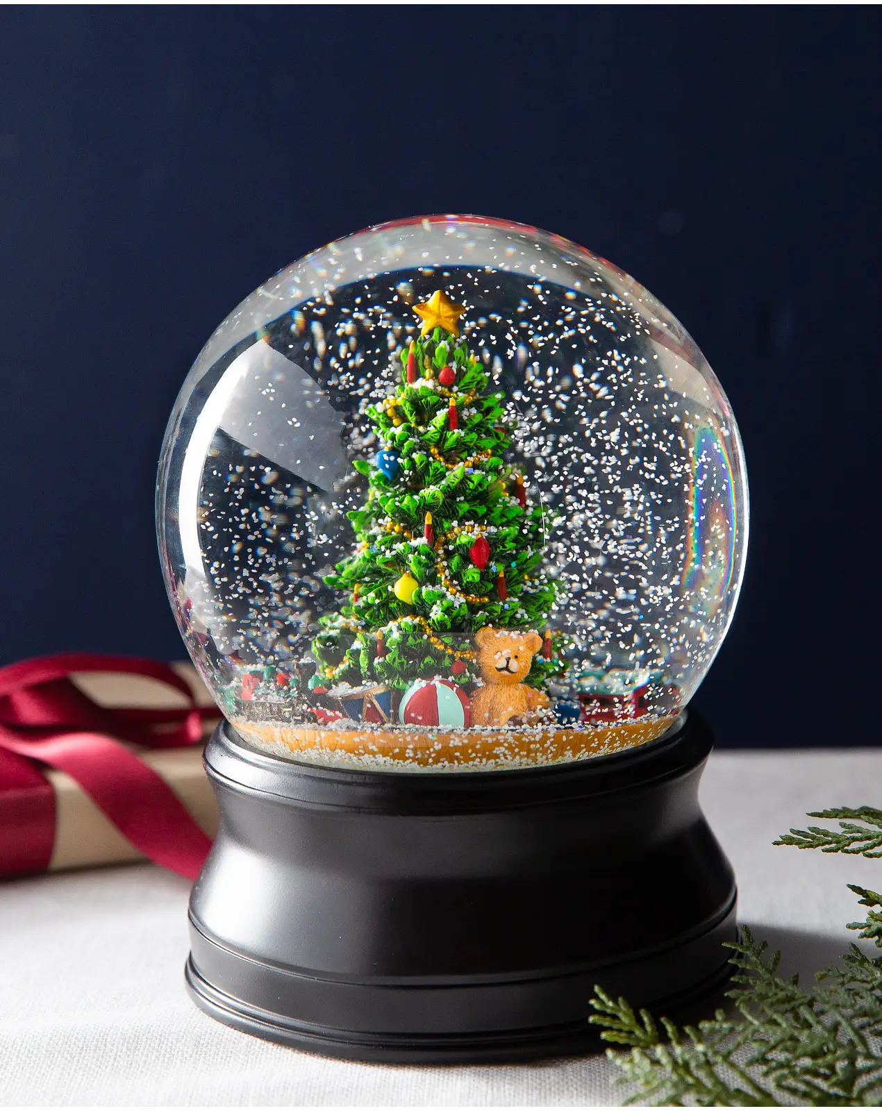 Christmas Moments Musical Snow Globe | Balsam Hill