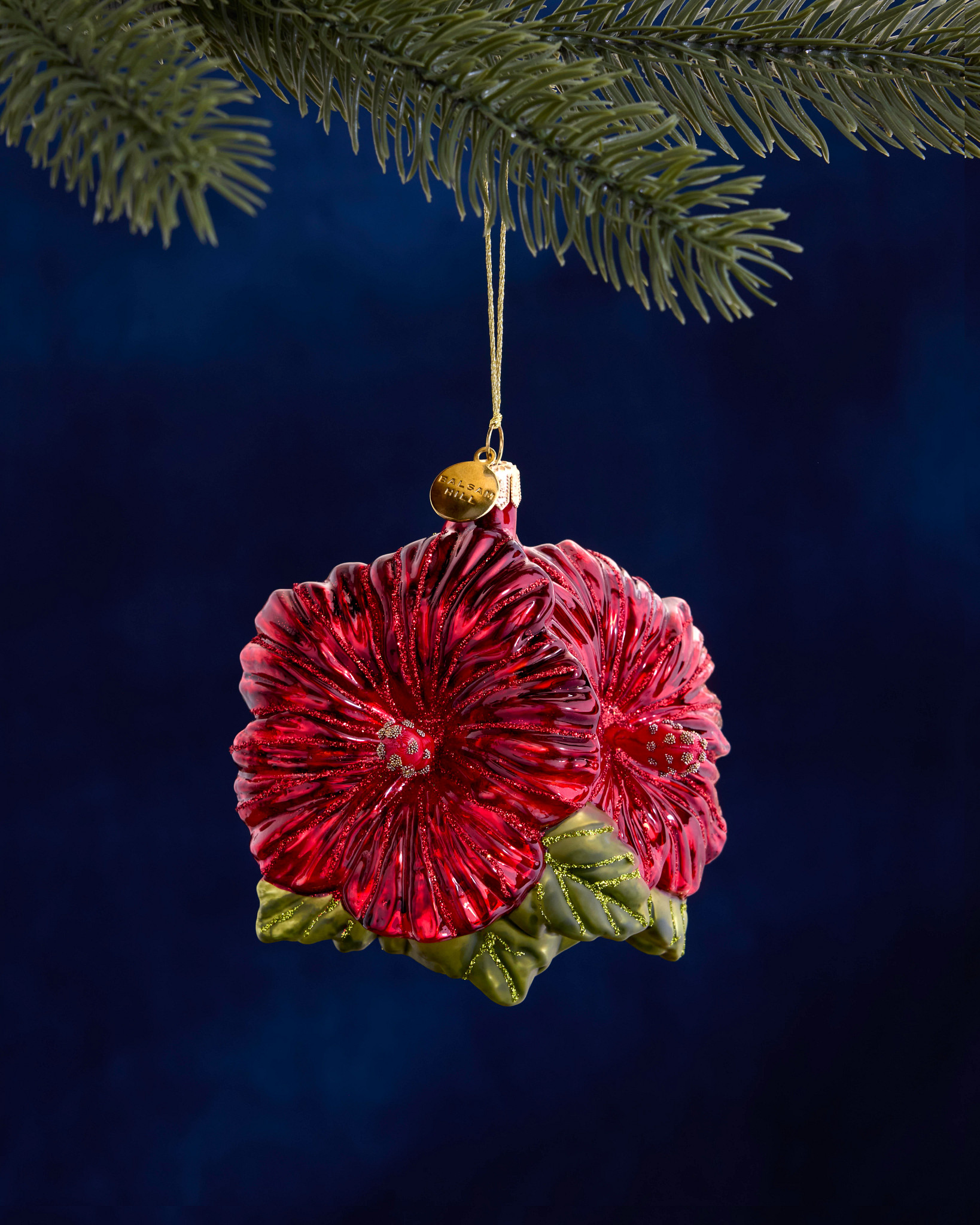 Balsam Hill Studio Red Hibiscus Ornament