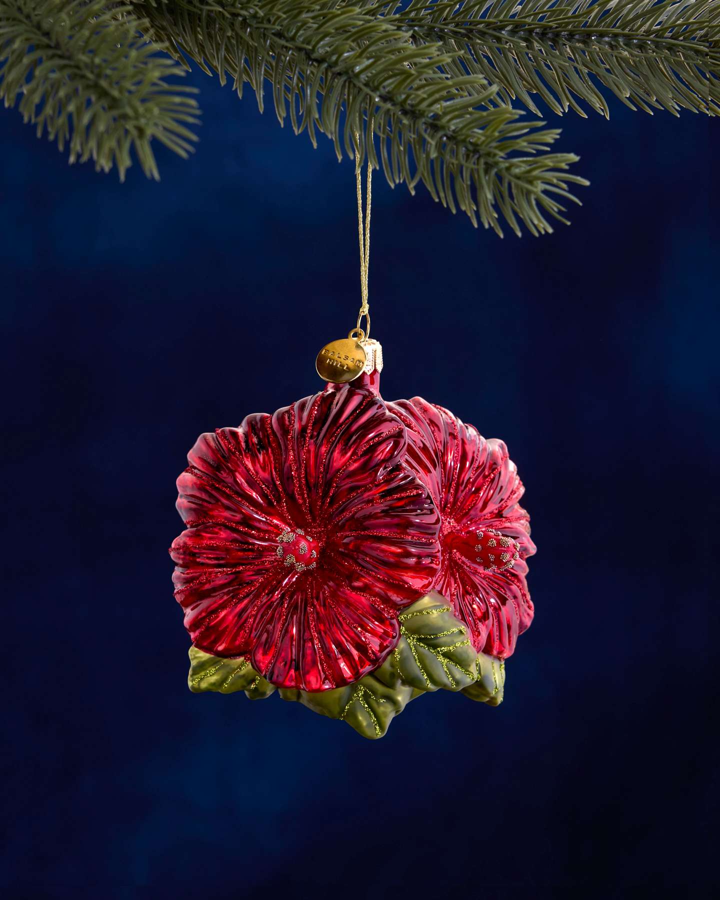 Balsam Hill Studio Red Hibiscus Ornament