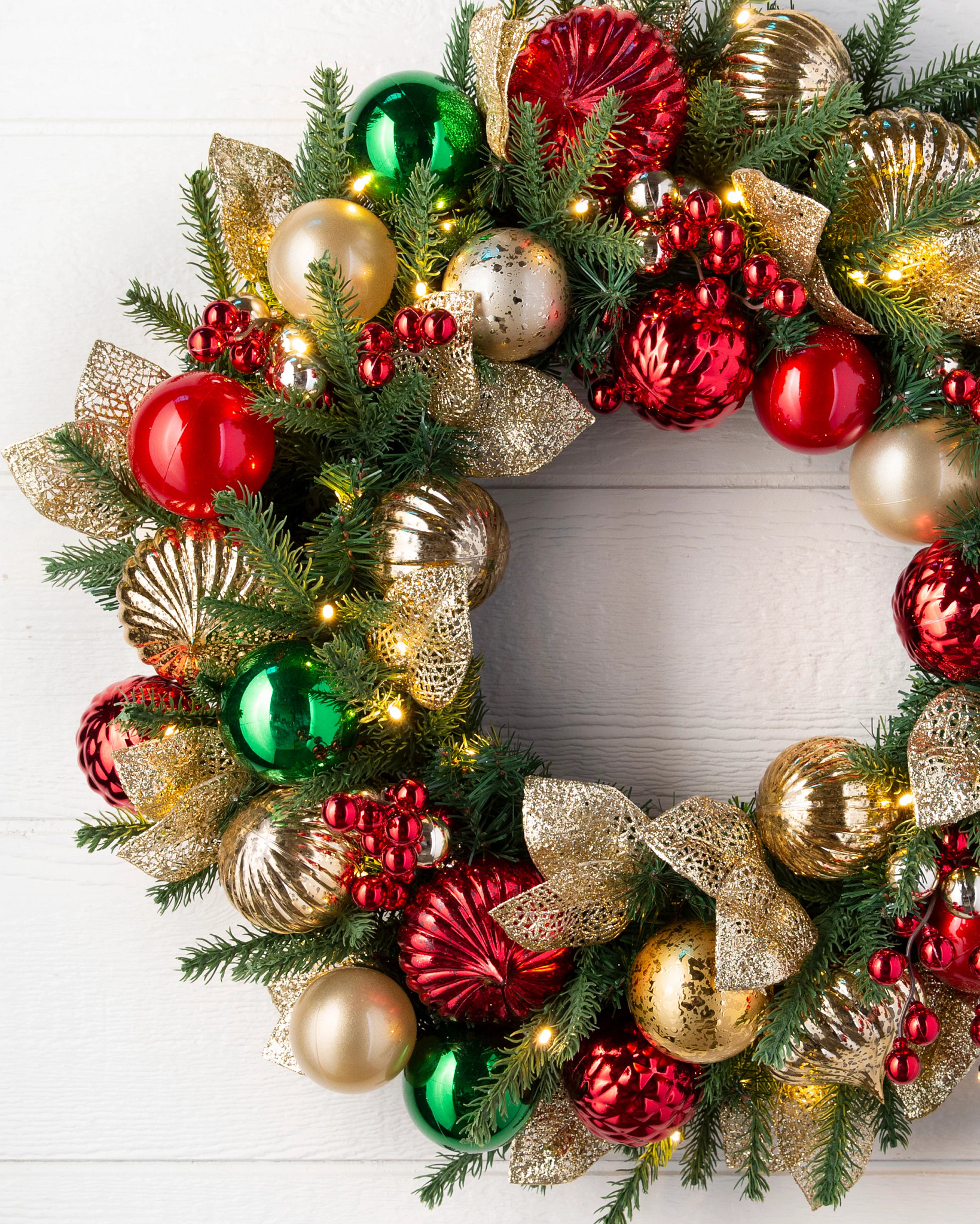 Merry and Bright Artificial Christmas Wreath | Balsam Hill