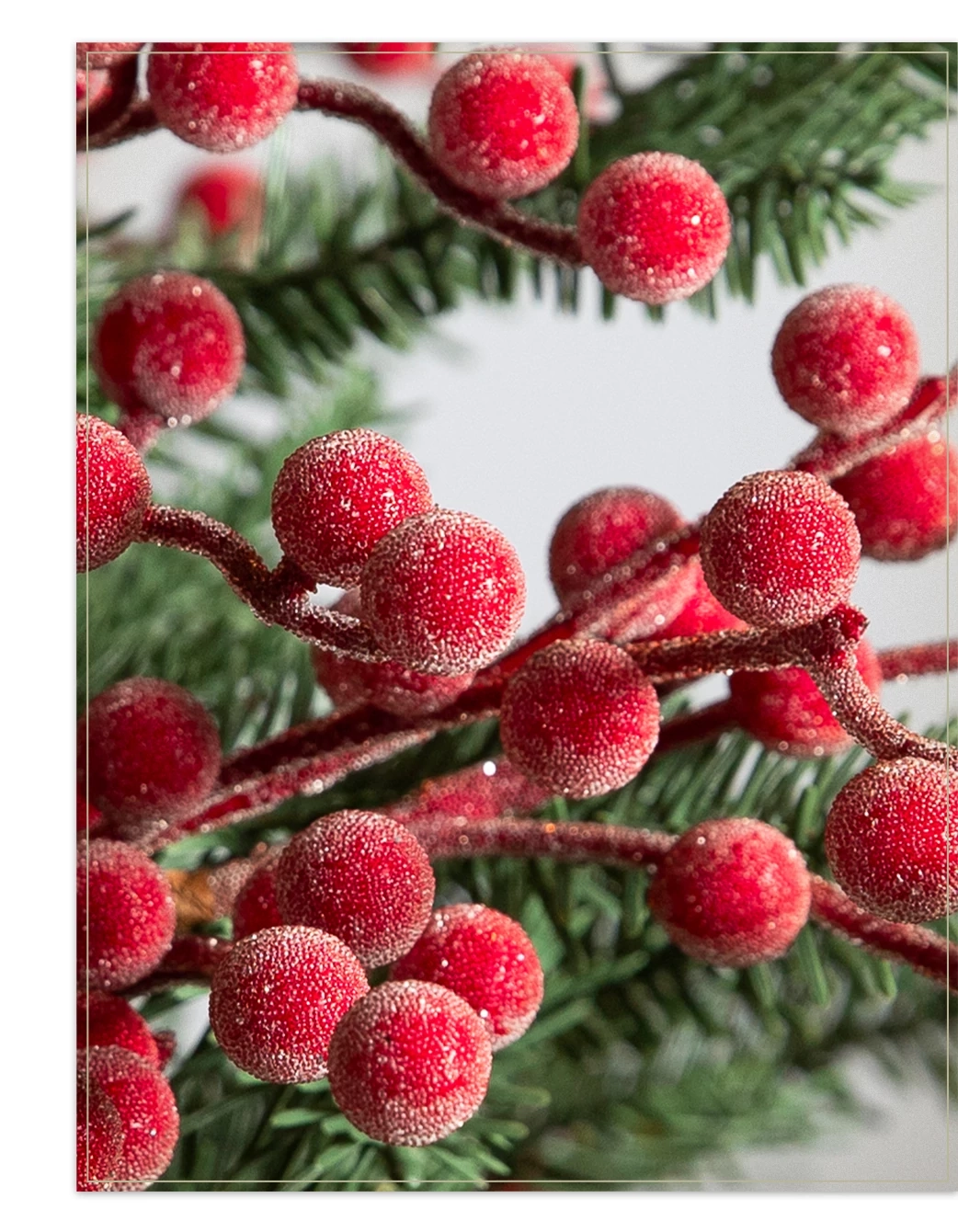 Sugared Berry Christmas Picks | Balsam Hill