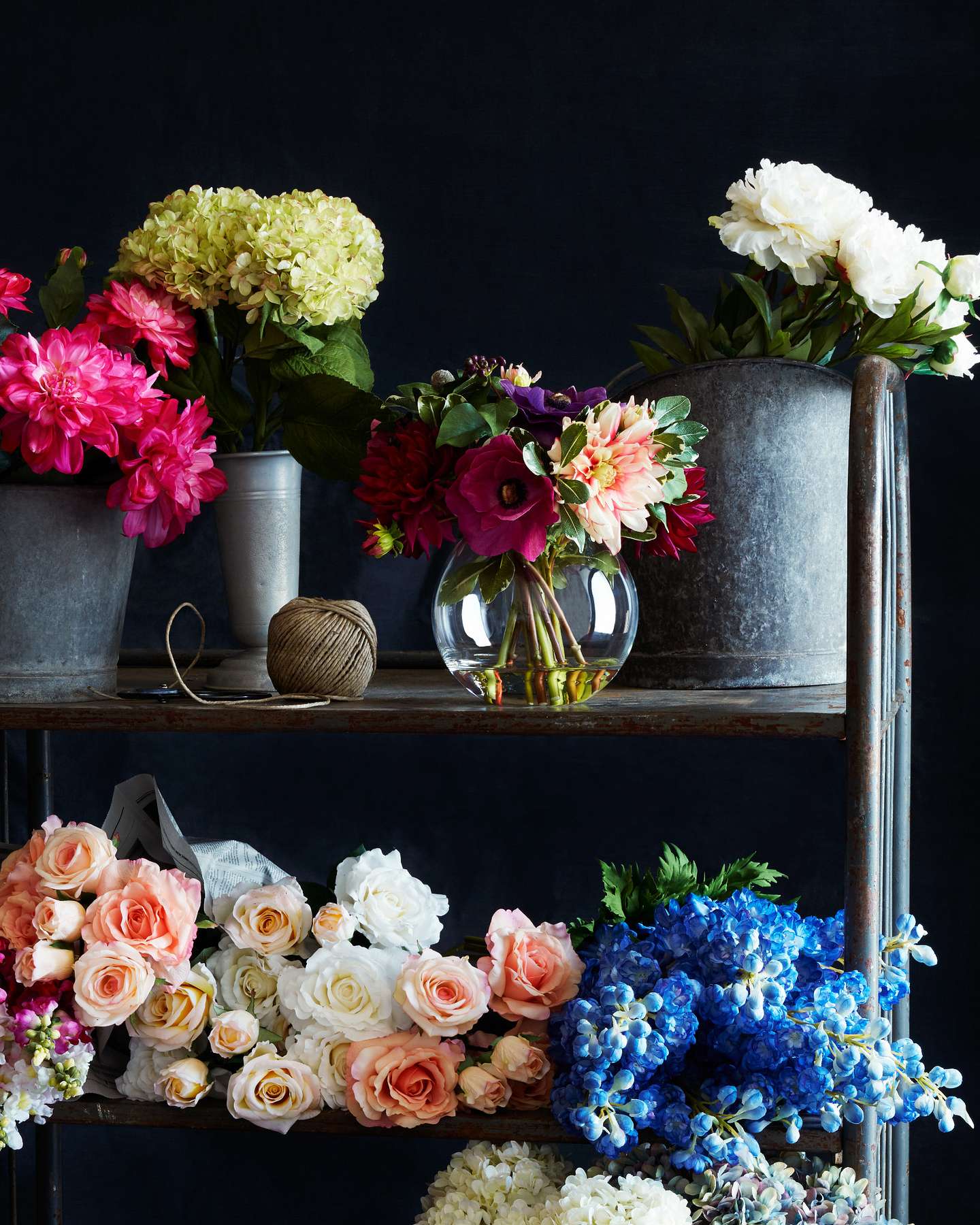 Balsam Hill Mixed Artificial Flower Arrangement Displayed with Summer Decor