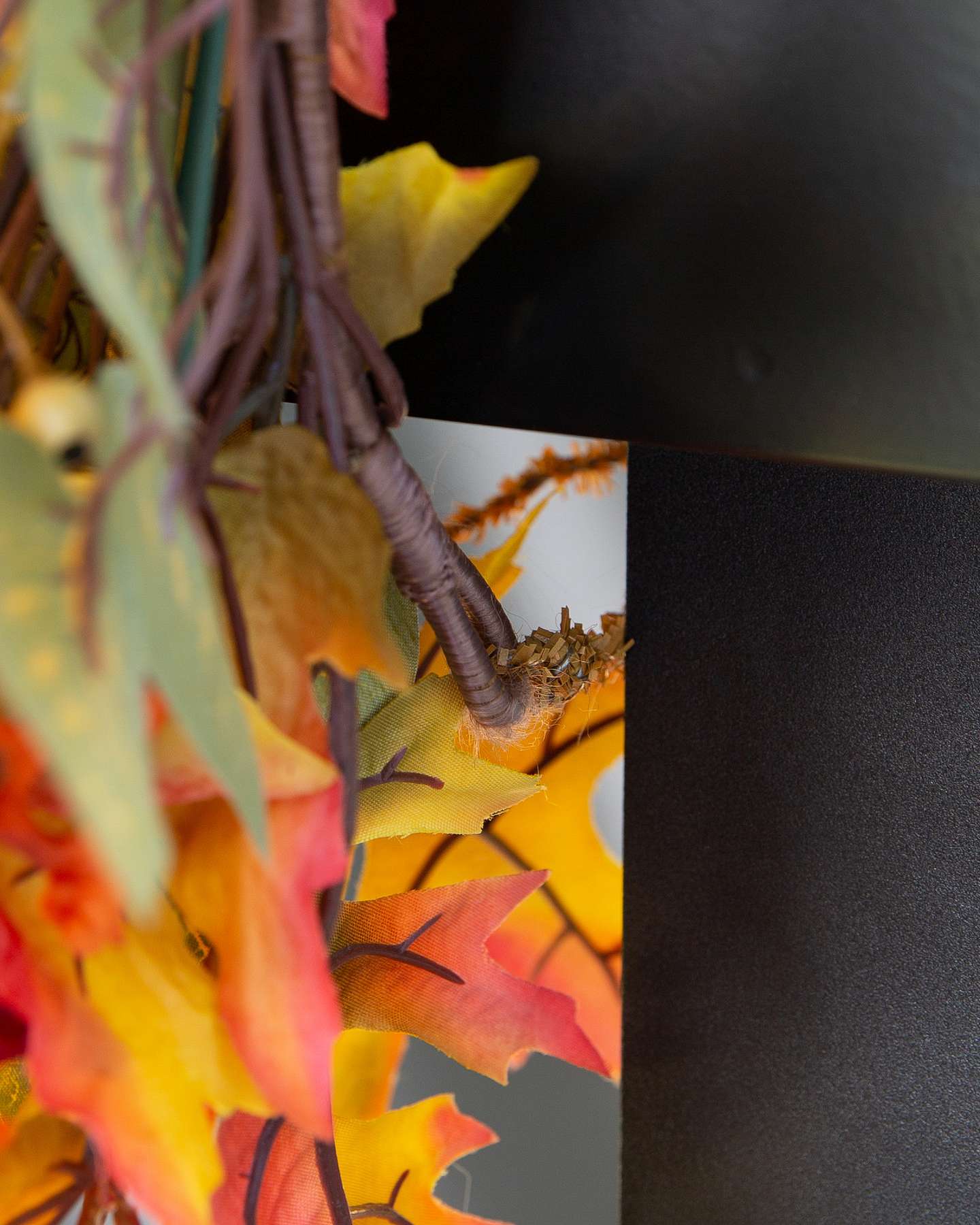 Balsam Hill Outdoor Harvest Bloom Artificial Fall Swag Unlit Close-Up