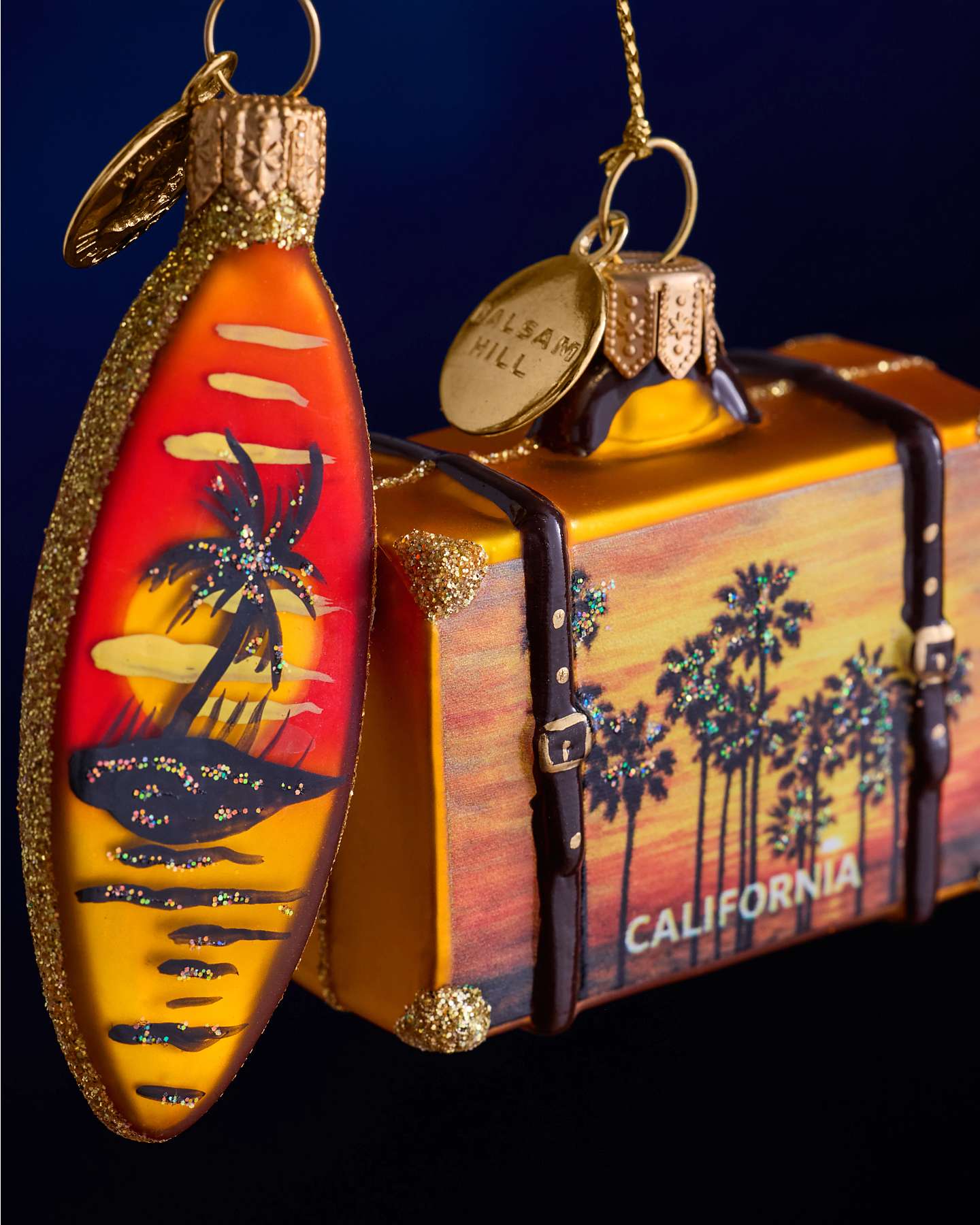Balsam Hill Studio California Luggage Ornament
