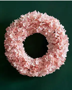 Outdoor Pink Hydrangea Harmony Wreath Outdoor Pink Hydrangea Harmony Wreath