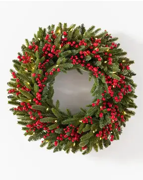 Red Berry BH Fraser Fir Wreath Red Berry BH Fraser Fir Wreath
