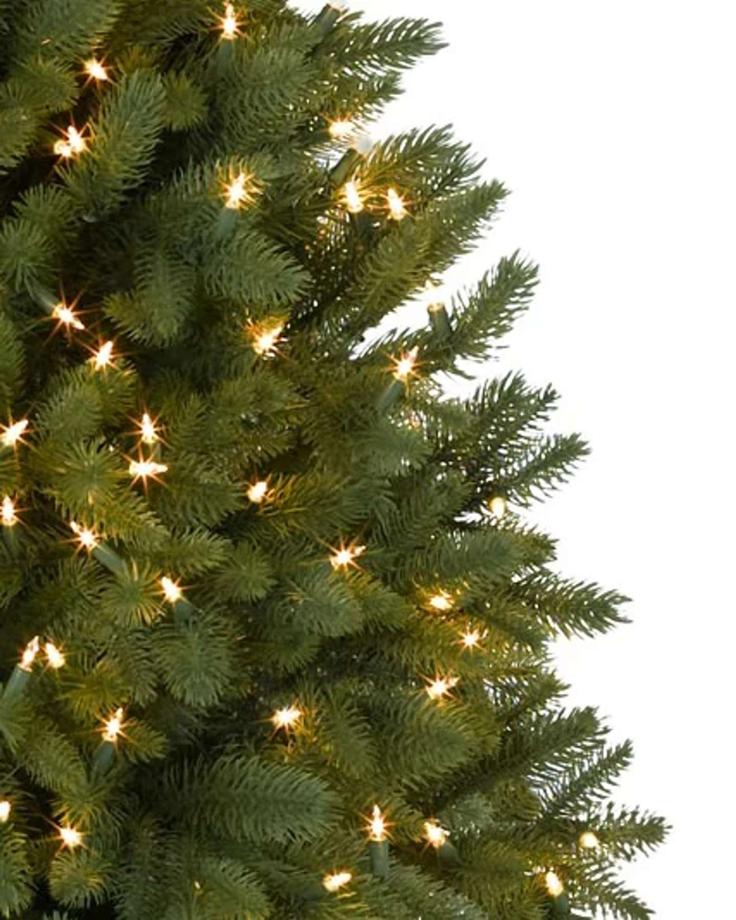 Balsam Hill Park Avenue Corner Artificial Christmas Tree Closeup of Realistic Needles