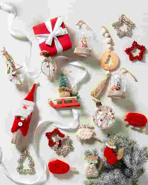 Nordic Frost Novelty Ornaments Set of 25 by Balsam Hill