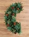 48 inches Mixed Evergreen with Pinecones Wreath by Balsam Hill Closeup 10