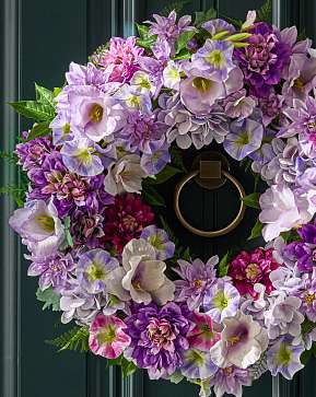 Purple in Bloom Wreath Purple in Bloom Wreath