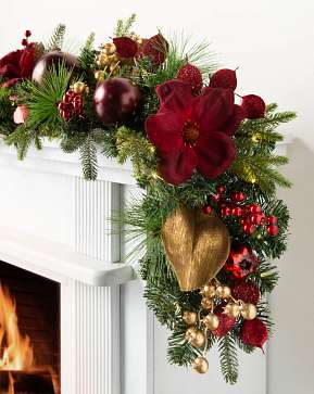 Gilded Glory Magnolia Garland Gilded Glory Magnolia Garland