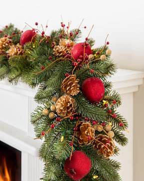 Vermont White Spruce® Bordeaux Garland Vermont White Spruce® Bordeaux Garland