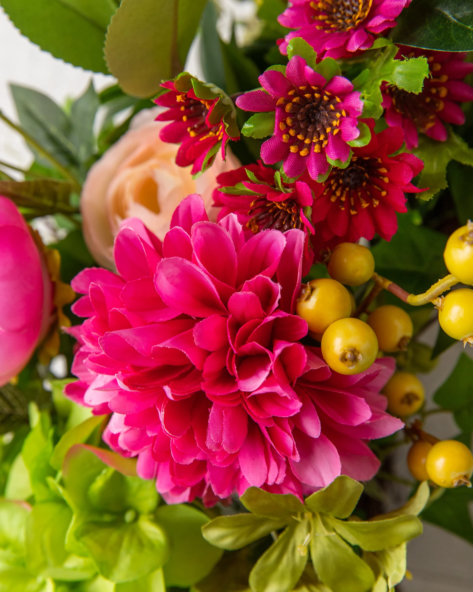 Outdoor Vivid Blooms Artificial Spring Wreath | Balsam Hill