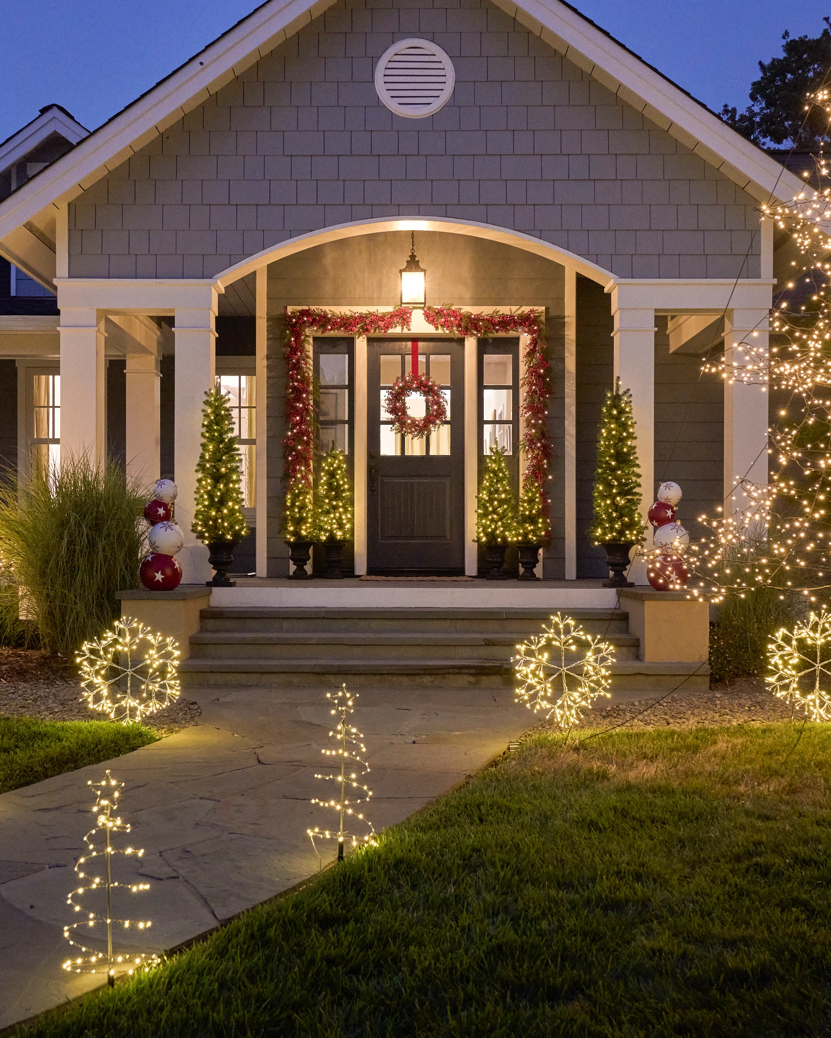 Outdoor Stacked Christmas Ornaments | Balsam Hill