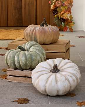 Terra Cotta Pumpkin Set Terra Cotta Pumpkin Set