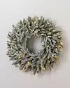 30 inches Clear LED Frosted Fraser Fir Wreath by Balsam Hill SSC