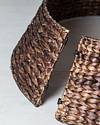 Chestnut Brown Woven Tree Collar by Balsam Hill Closeup 60