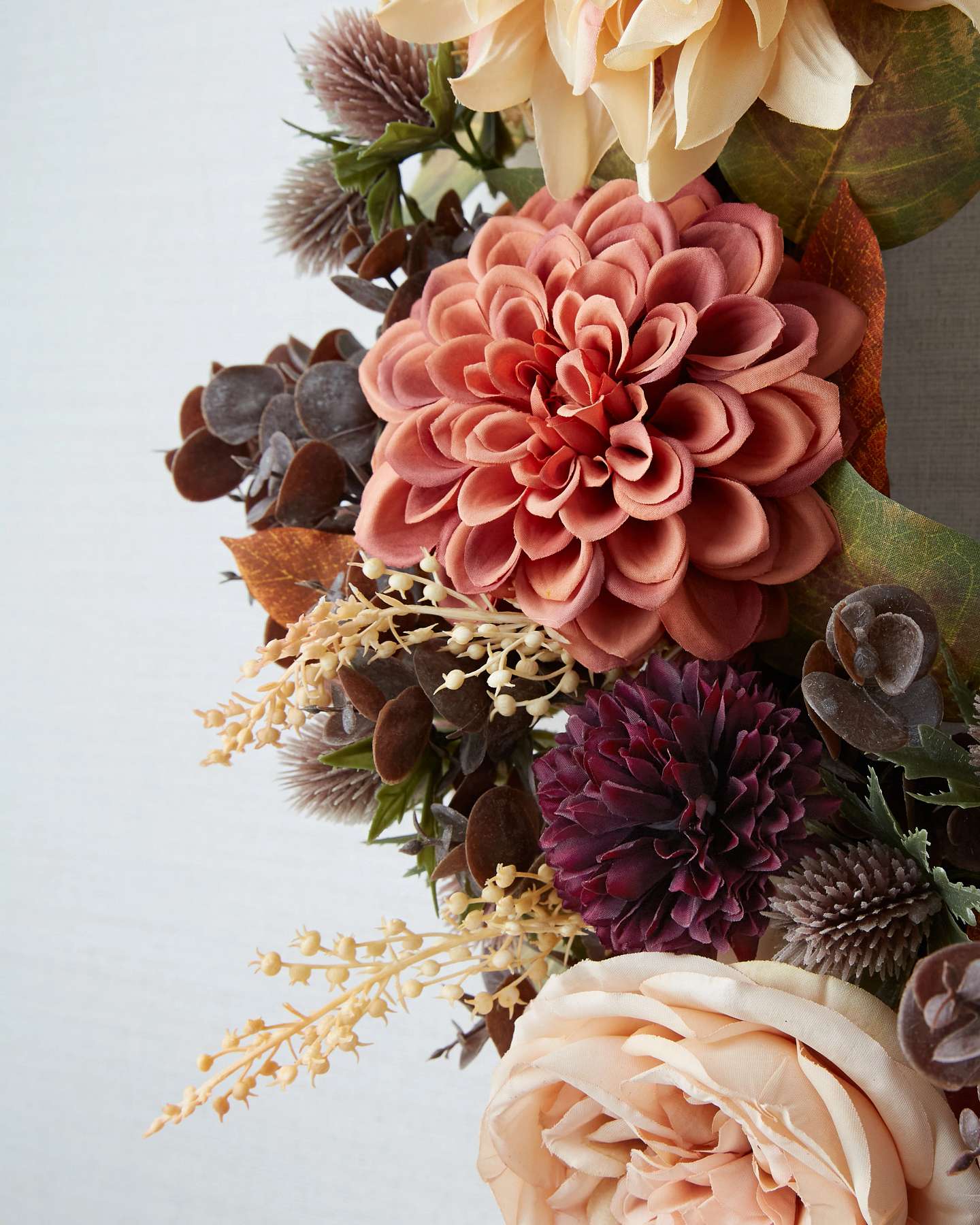 Balsam Hill Sunset Harvest Blooms Artificial Foliage Close-Up
