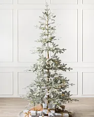 Frosted artificial Christmas tree