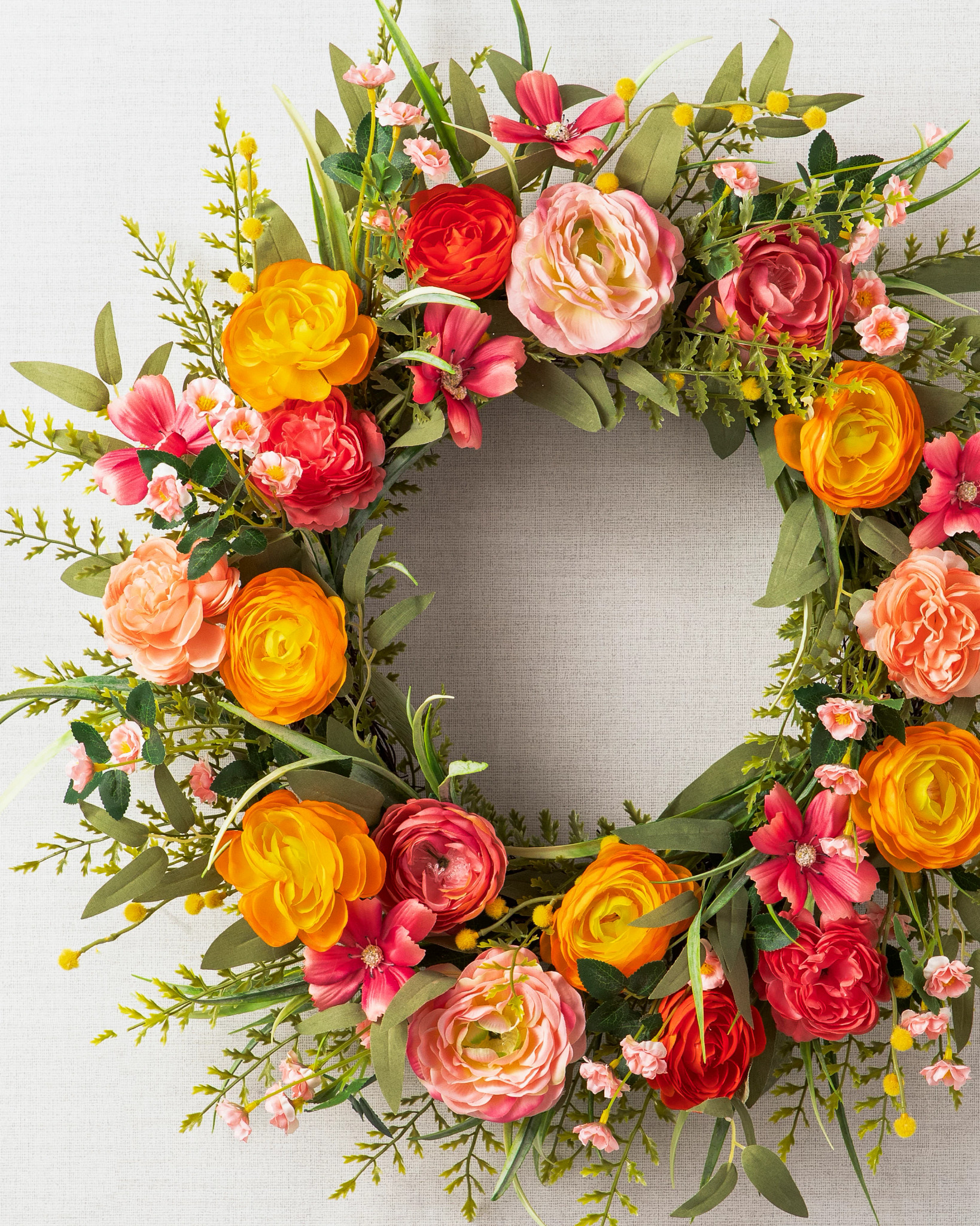 Sunrise Blooms Wreath