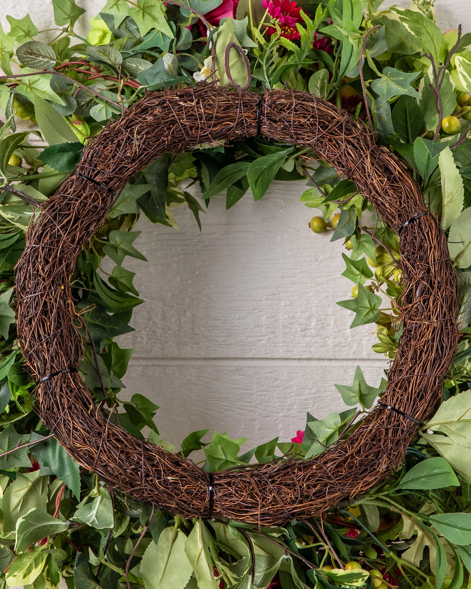 Outdoor Vivid Blooms Artificial Spring Wreath | Balsam Hill