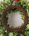 Outdoor Vivid Blooms Wreath by Balsam Hill Closeup 15