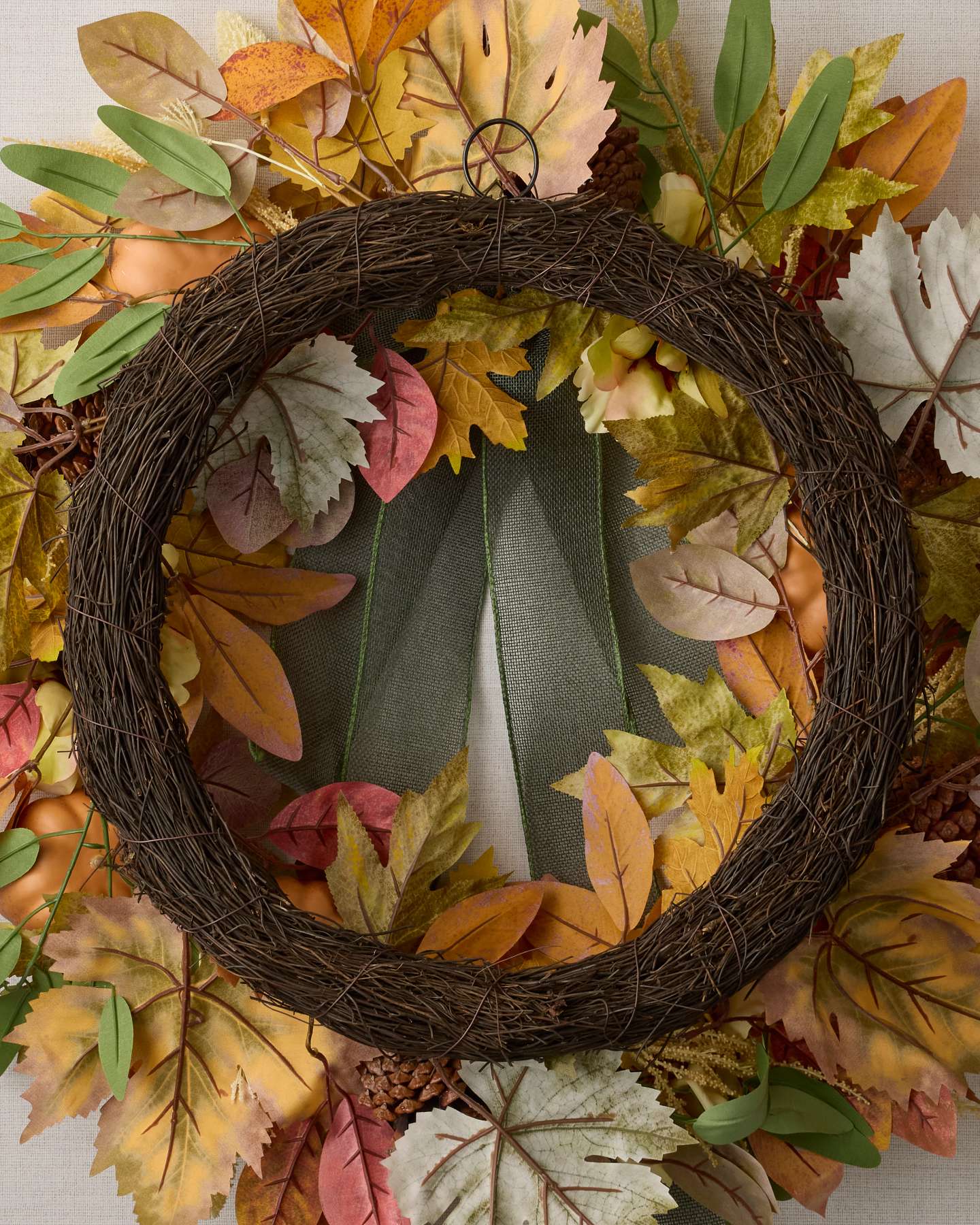 6ft Autumn Meadow Garland by Balsam Hill Closeup 10