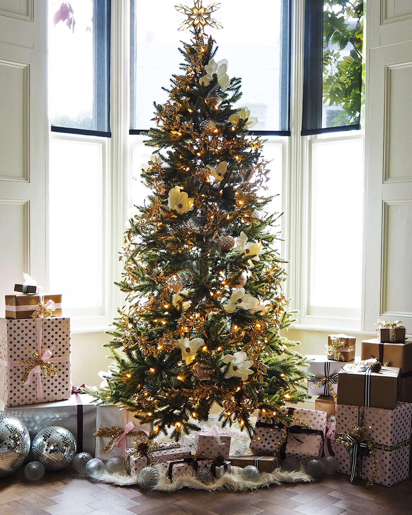 Balsam Hill Silverado Slim Christmas Tree Featured on French for Pineapple Blog