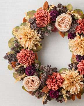 Sunset Harvest Blooms Wreath Sunset Harvest Blooms Wreath
