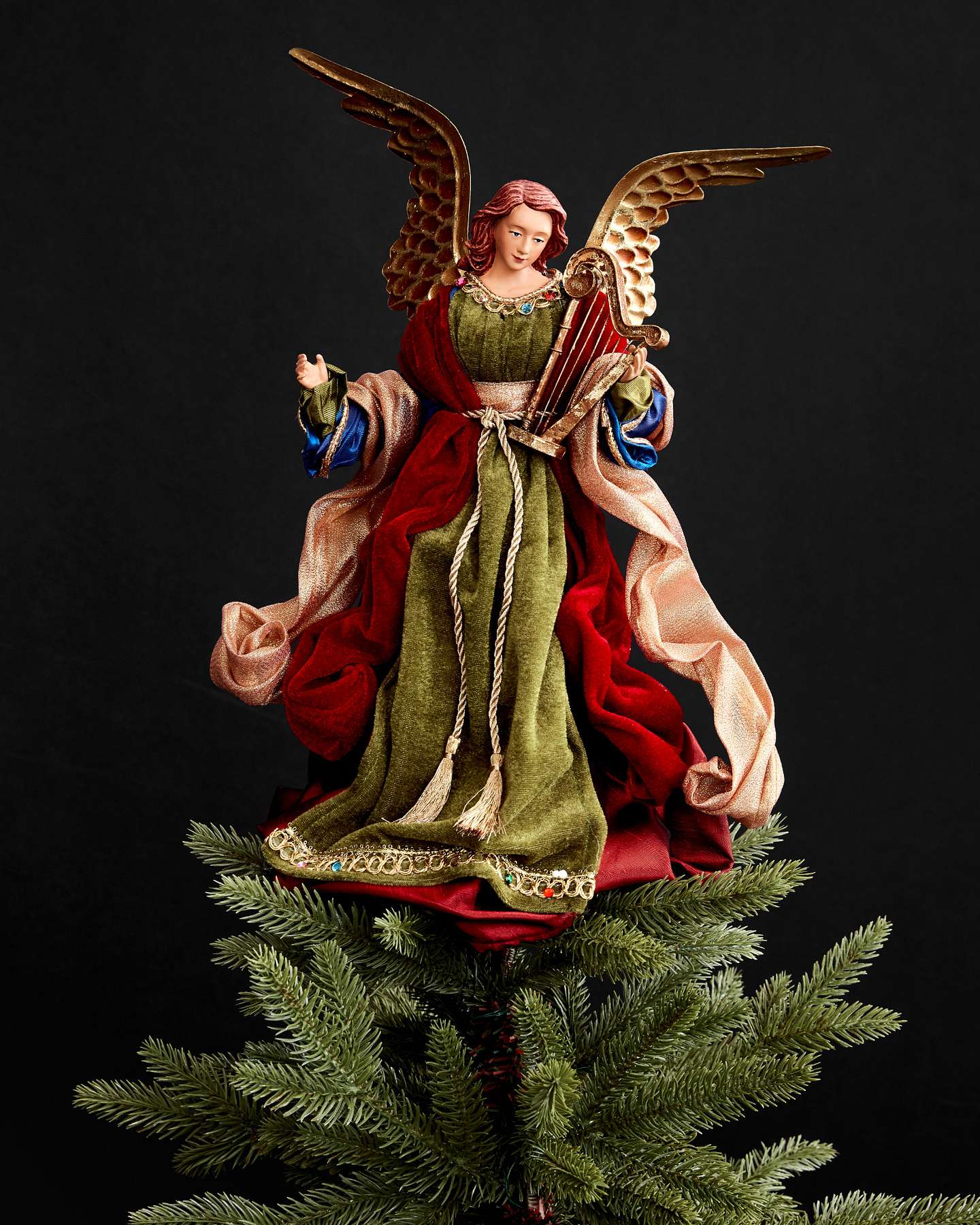 Balsam Hill Christmas Angel Tree Topper Soft and Glowing Seasonal Highlight