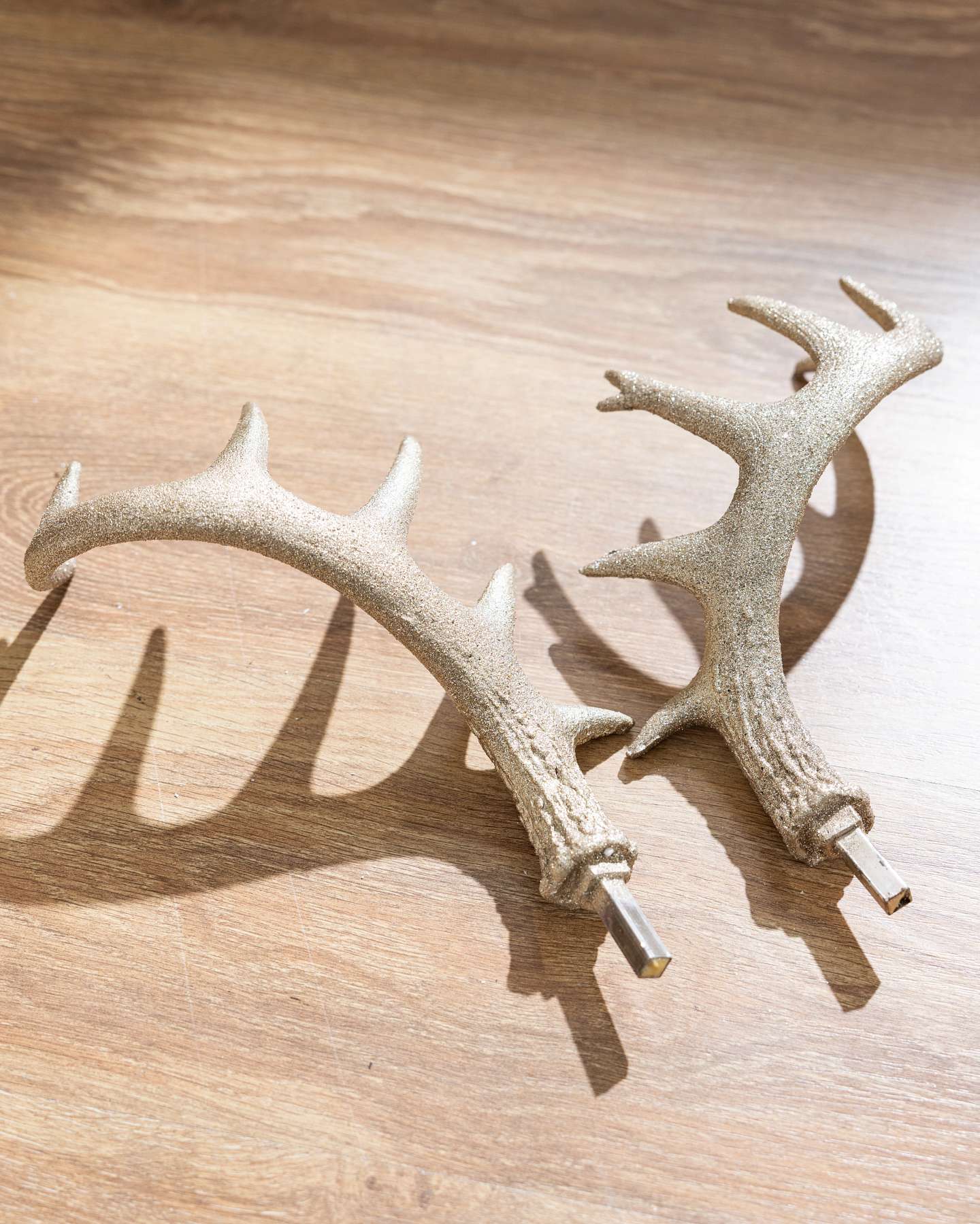 Balsam Hill Parisian Palace Gold Deer with Removable Antlers Closeup