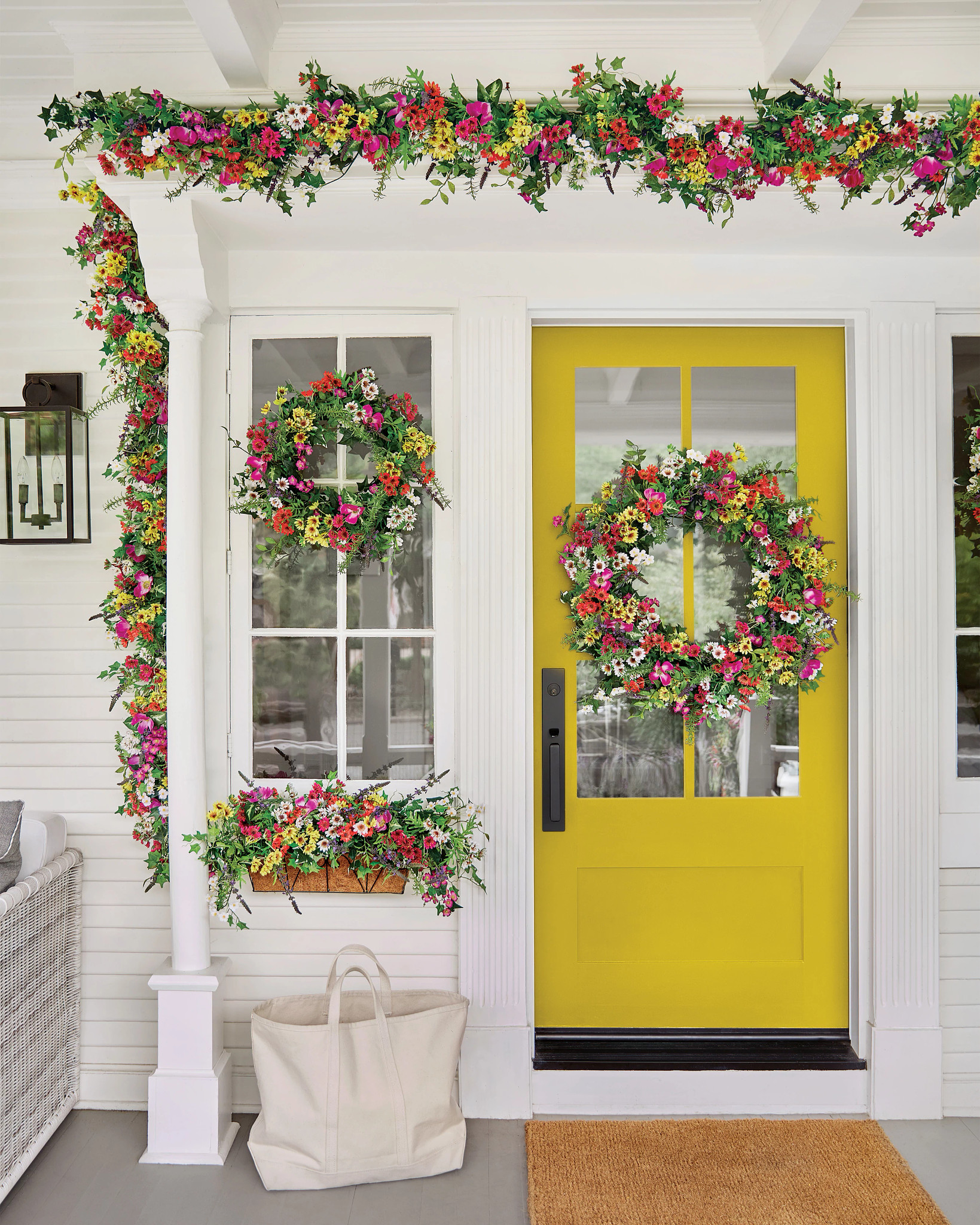 Outdoor Meadow Artificial Spring Garland | Balsam Hill