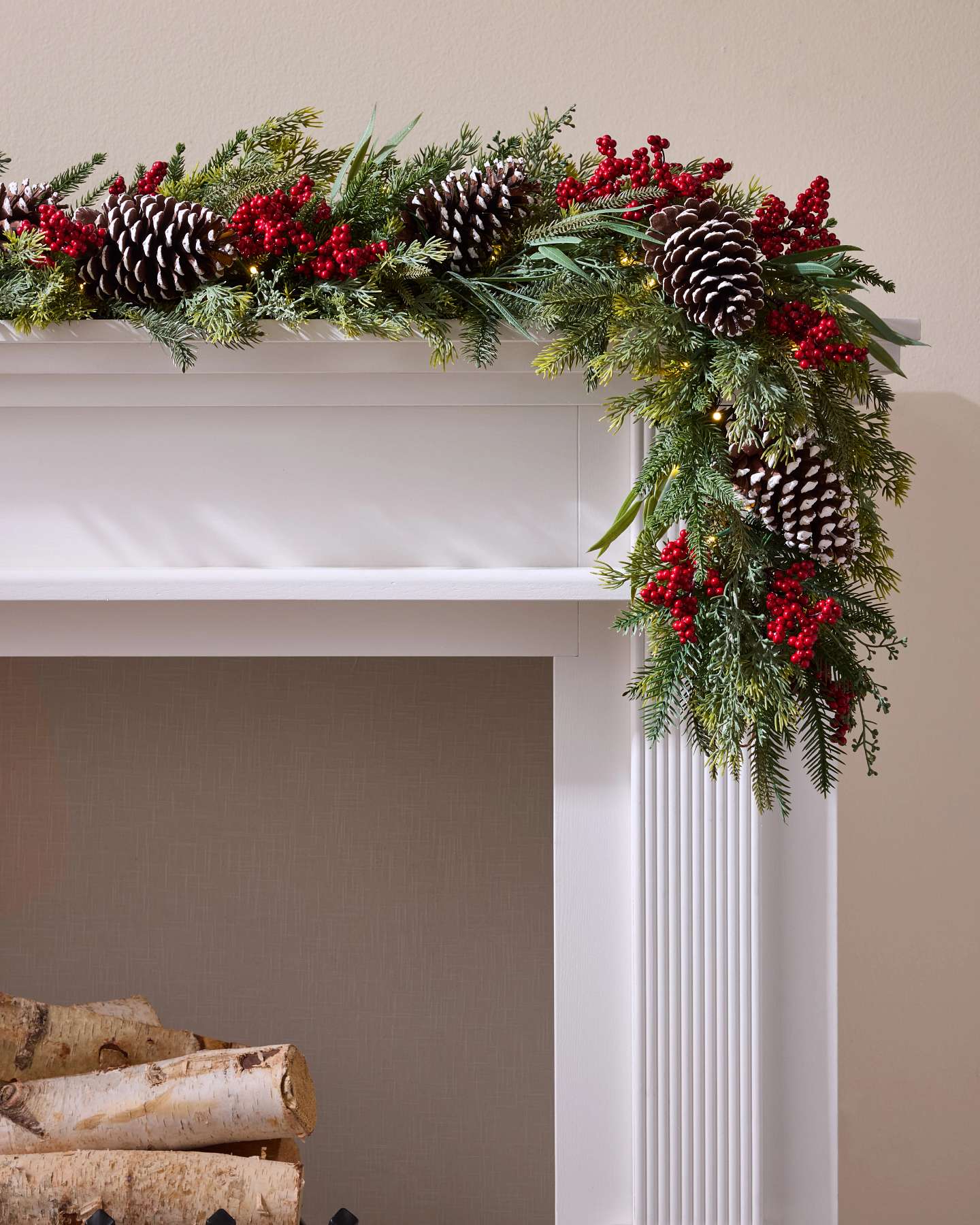 10' Winter Hearthside Garland