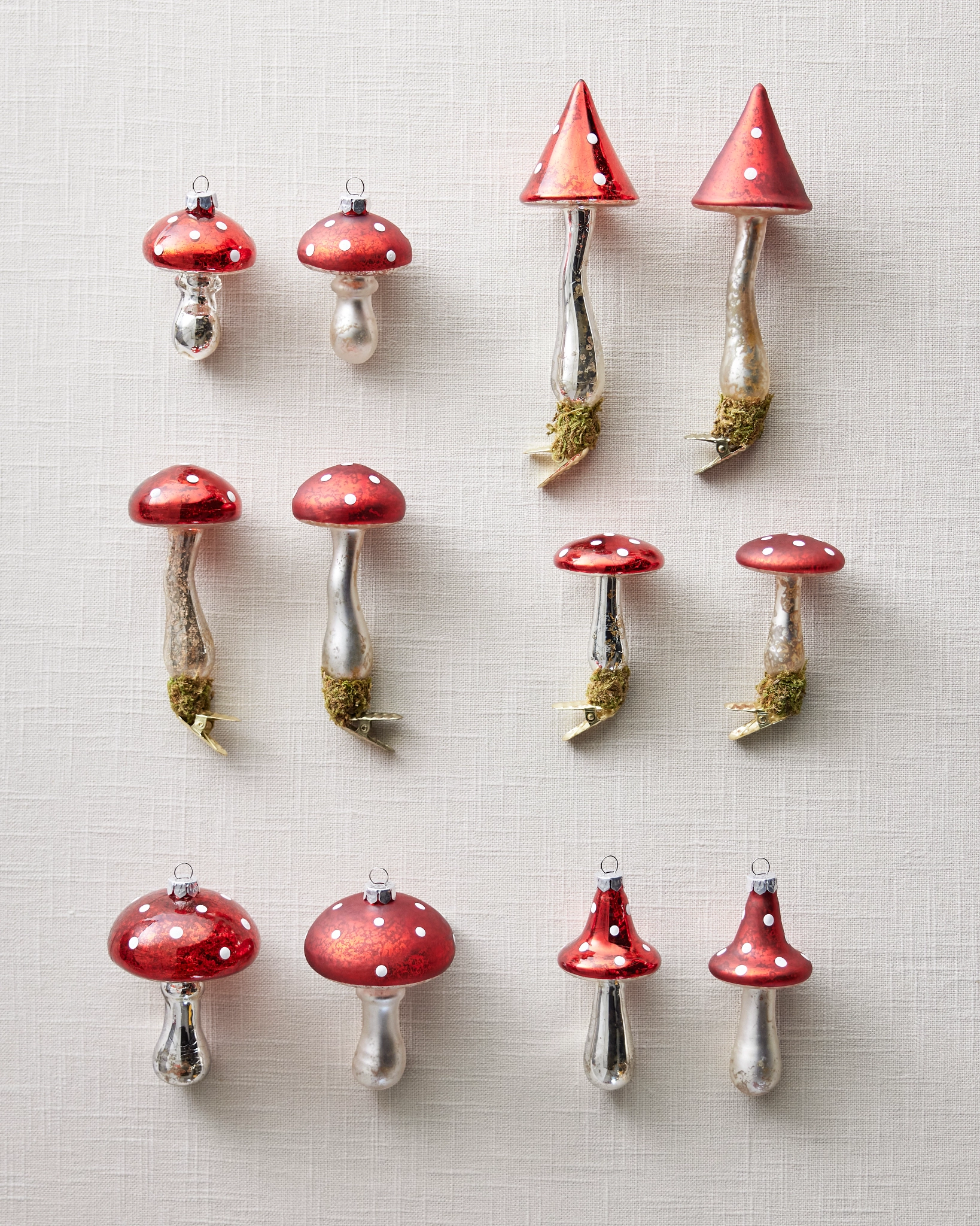 Woodland Glass Christmas Ornaments Collection | Balsam Hill