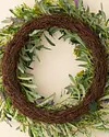French Market Floral Wreath by Balsam Hill Closeup