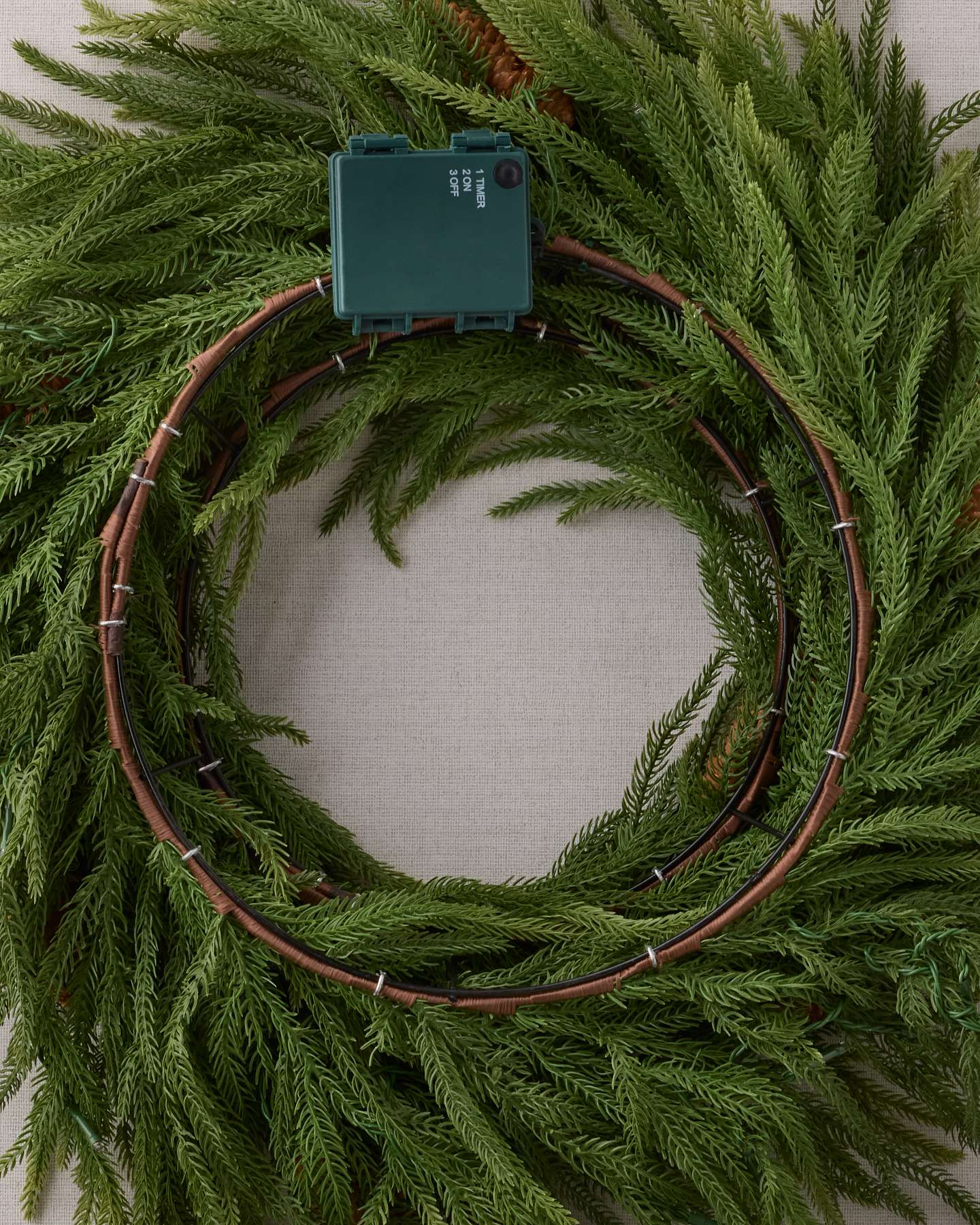 24" Real-Feel® Pinecone Wreath