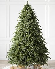 Green artificial Christmas tree