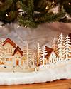 Christmas Village Wood Tree Collar by Balsam Hill Closeup 20