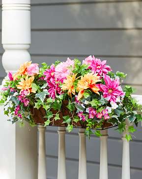 Outdoor Radiant Peony Window Box Outdoor Radiant Peony Window Box