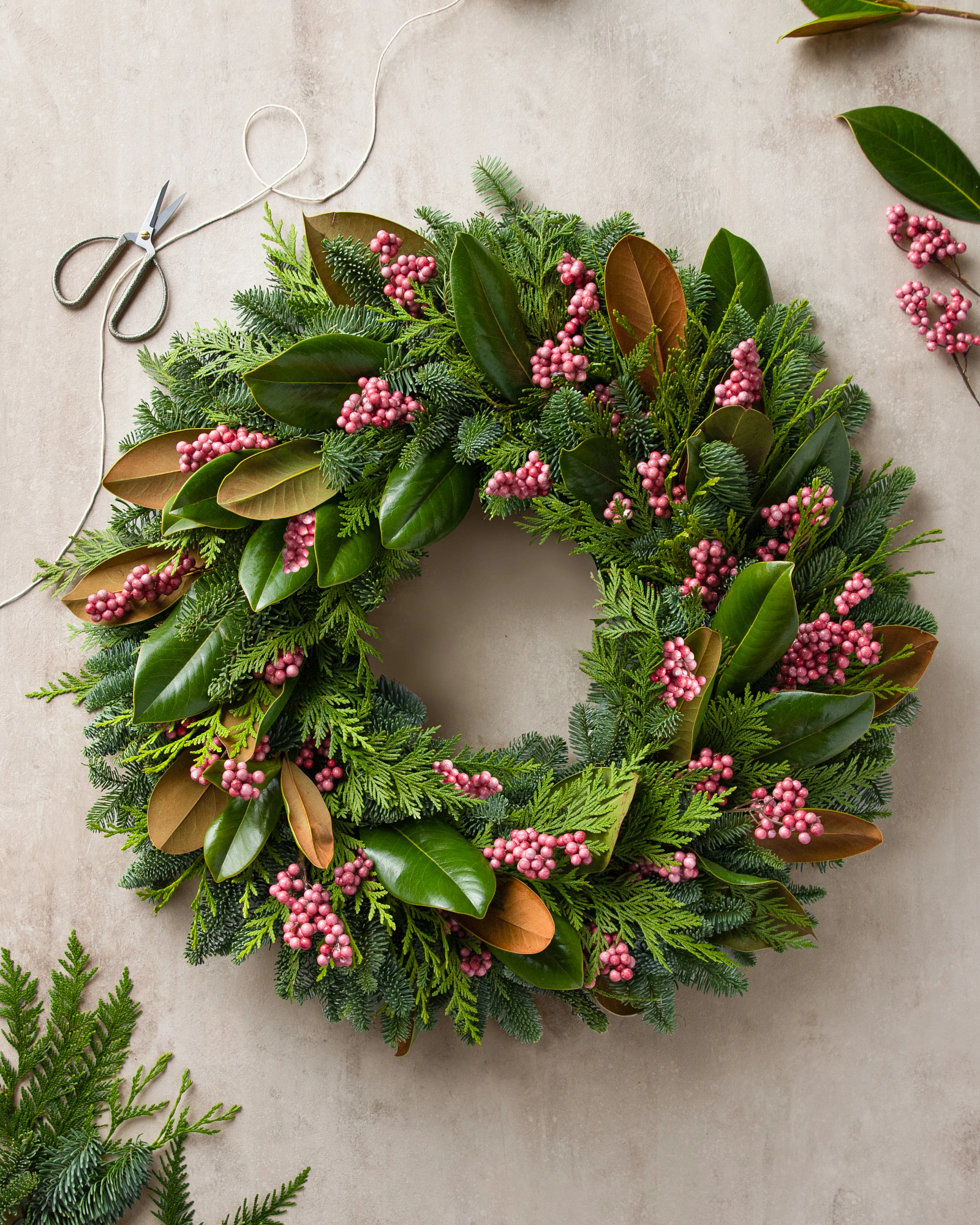 Live online christmas wreaths