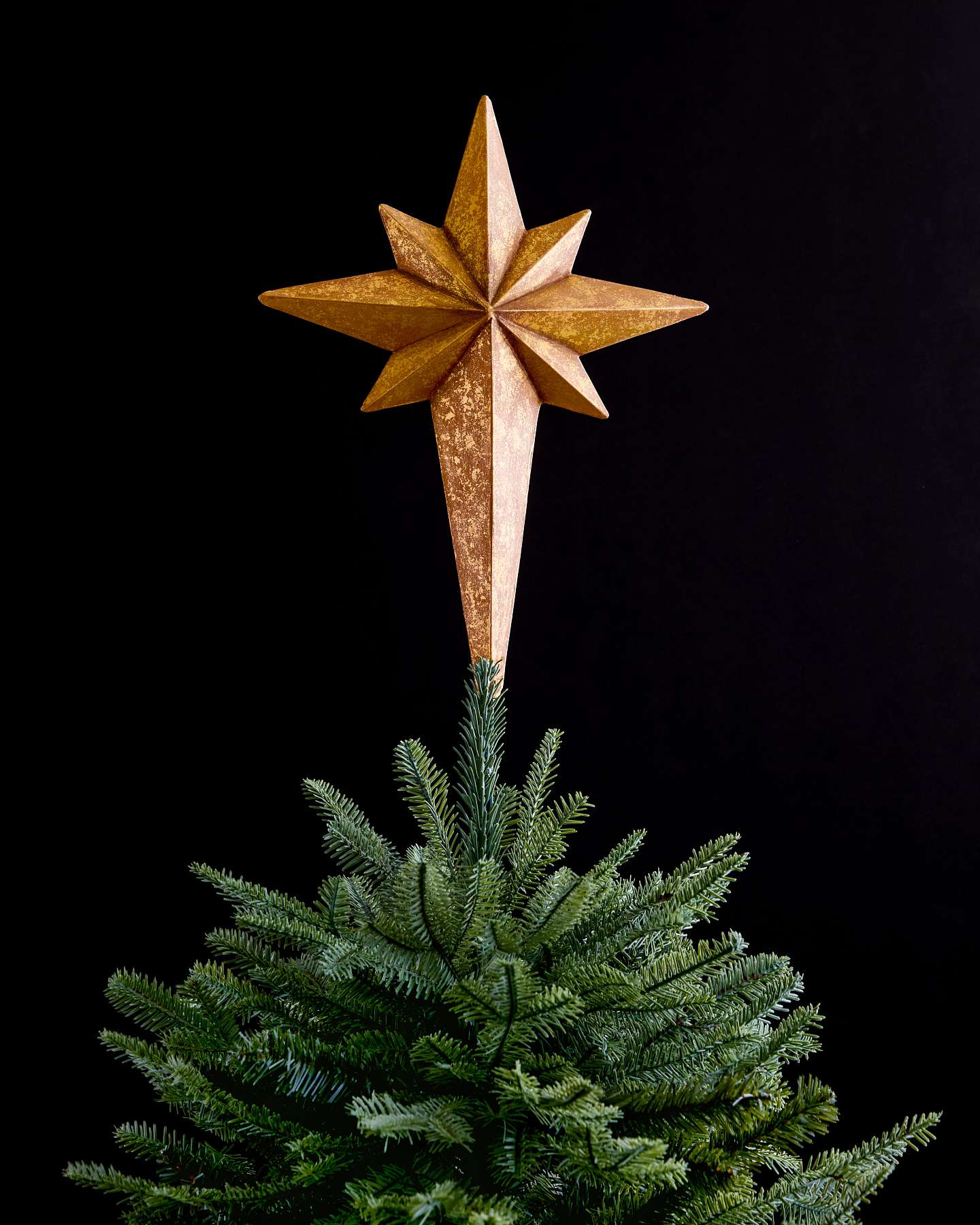 Antique Gold Bethlehem Star Tree Topper