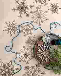 Antiqued Snowflake Ornament Set, 12 Pieces by Balsam Hill SSC 10