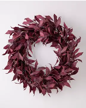 Burgundy Leaves Wreath Burgundy Leaves Wreath