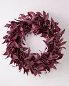 Burgundy Leaves Wreath SSC by Balsam Hill