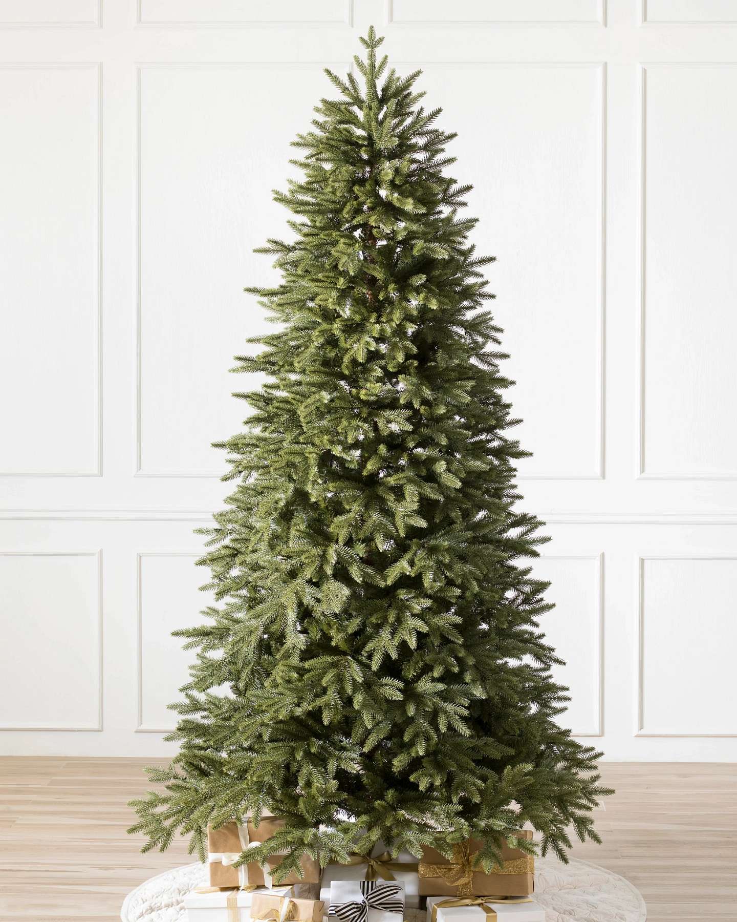 Balsam Hill Stratford Spruce Unlit Artificial Christmas Tree Full Display