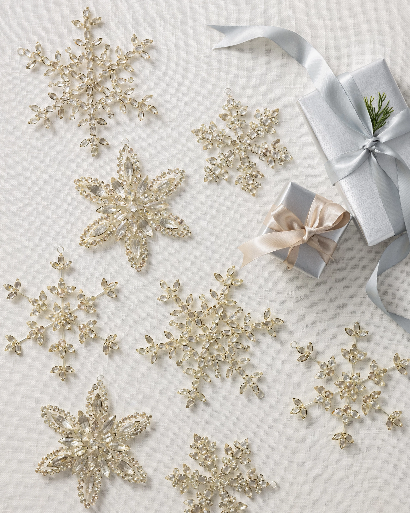 Silver Glitter Snowflake Centerpiece (2 Piece Set) Winter Party Decor
