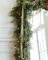 Crystal and Pearl Beaded Gold Garland, Set of 3 by Balsam Hill Lifestyle 40