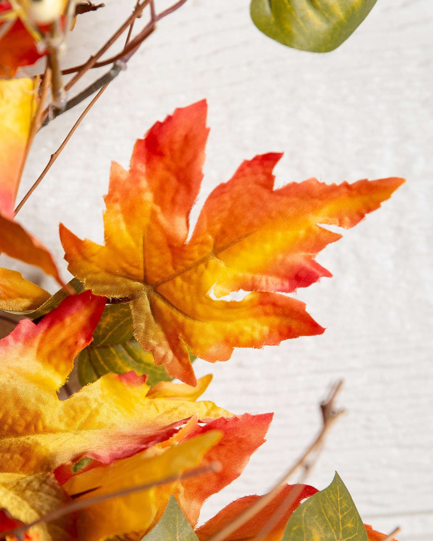 Balsam Hill Outdoor Harvest Bloom Artificial Fall Foliage Close-Up Detail