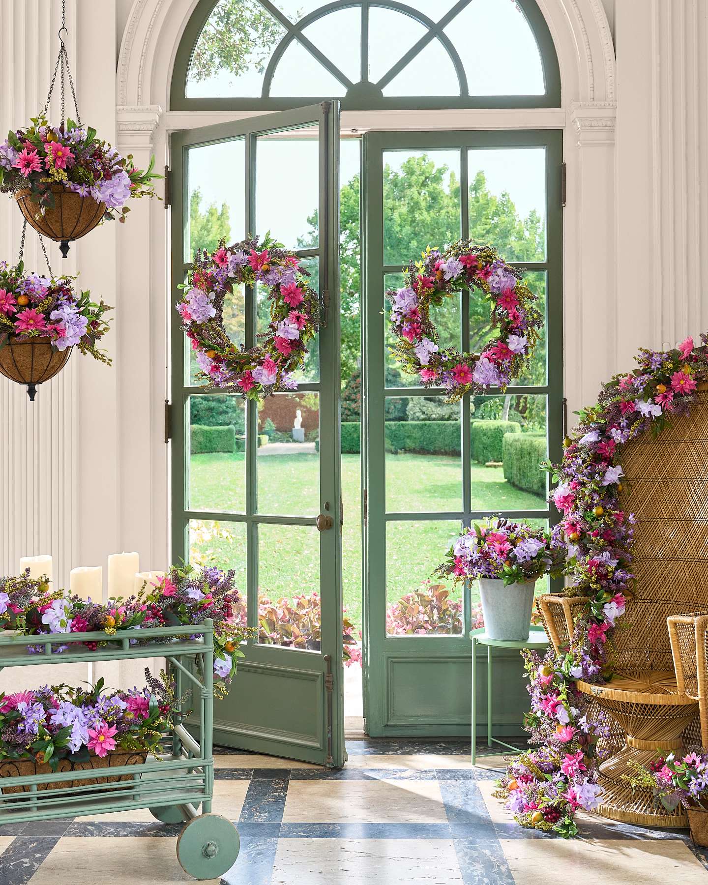 Balsam Hill Vibrant Summer Bloom Artificial Floral Arrangement in Home Decor